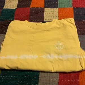 Yellow tie dye oversized t-shirt